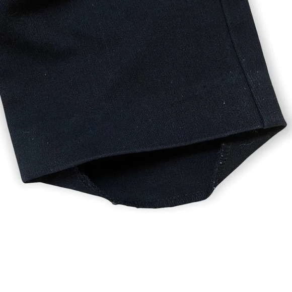 Cynthia Rowley Black Pants with  Quilted Faux Leather Waist Trim - Picture 6 of 7